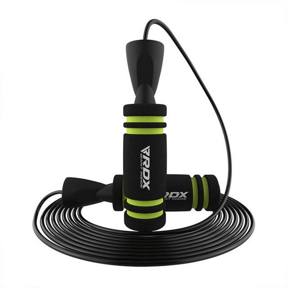 Скакалка скоростная с утяжелителями RDX Inc Limited SRPF-X2GN-10.3FT, Green