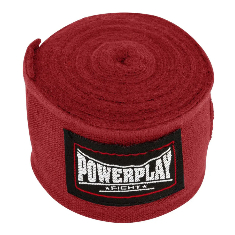 Бинты для бокса PowerPlay PP_3046_4,5m_Red, Червоні (4,5 м)