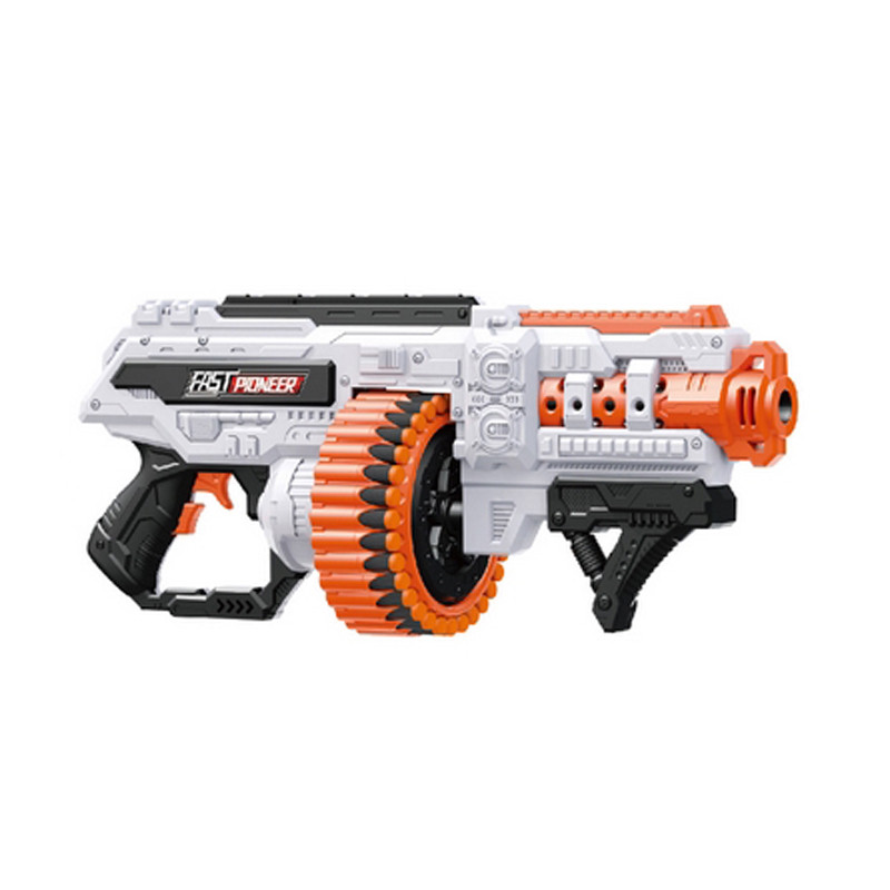 Іграшковий кулемет автоматичний Blaster BIG509 барабан на батарейках з м'якими патронами