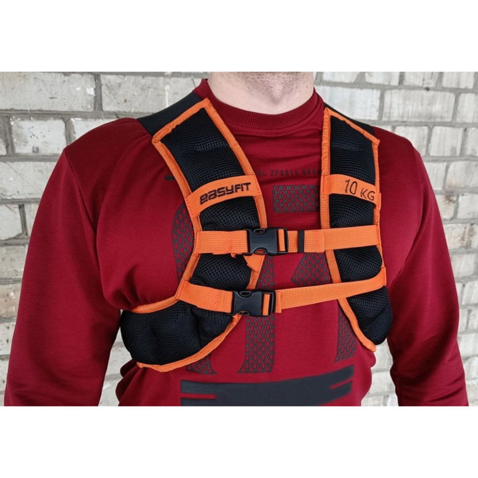 Жилет-утяжелитель JetPack EasyFit EF-JP-0010, 10 кг, с металлическими шариками