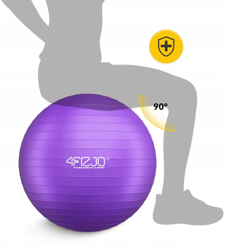 М'яч для фітнесу фітбол 4FIZJO P-5905973404846, 85 см, Violet