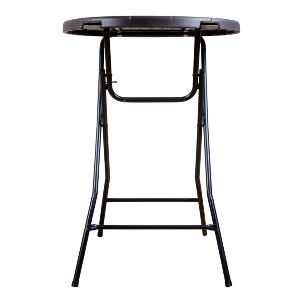 Стіл складаний круглий ТЕ-1848 Time Eco 4820211101640, графіт, 0,8 м