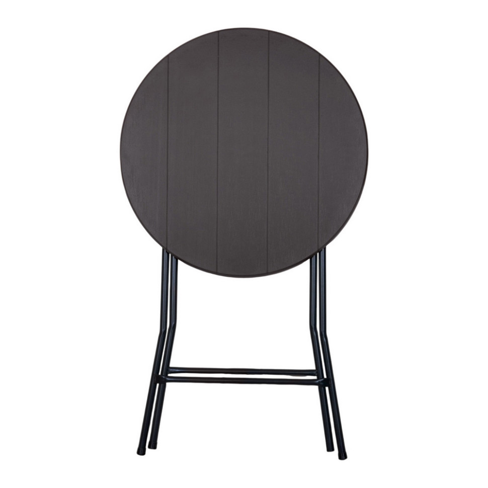Стіл складаний круглий ТЕ-1848 Time Eco 4820211101640, графіт, 0,8 м