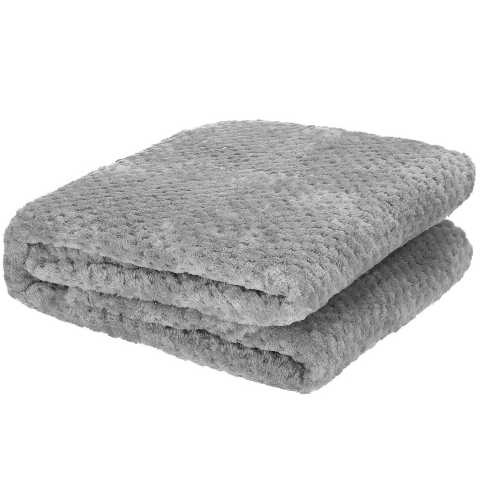 Плед-покрывало Extra Soft Springos HA7091 темно-серый 150x200 см