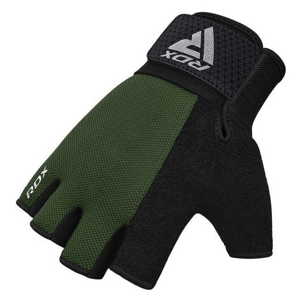 Перчатки для фитнеса W1 Half Army Plus RDX Inc WGA-W1HA-S+ Green, S