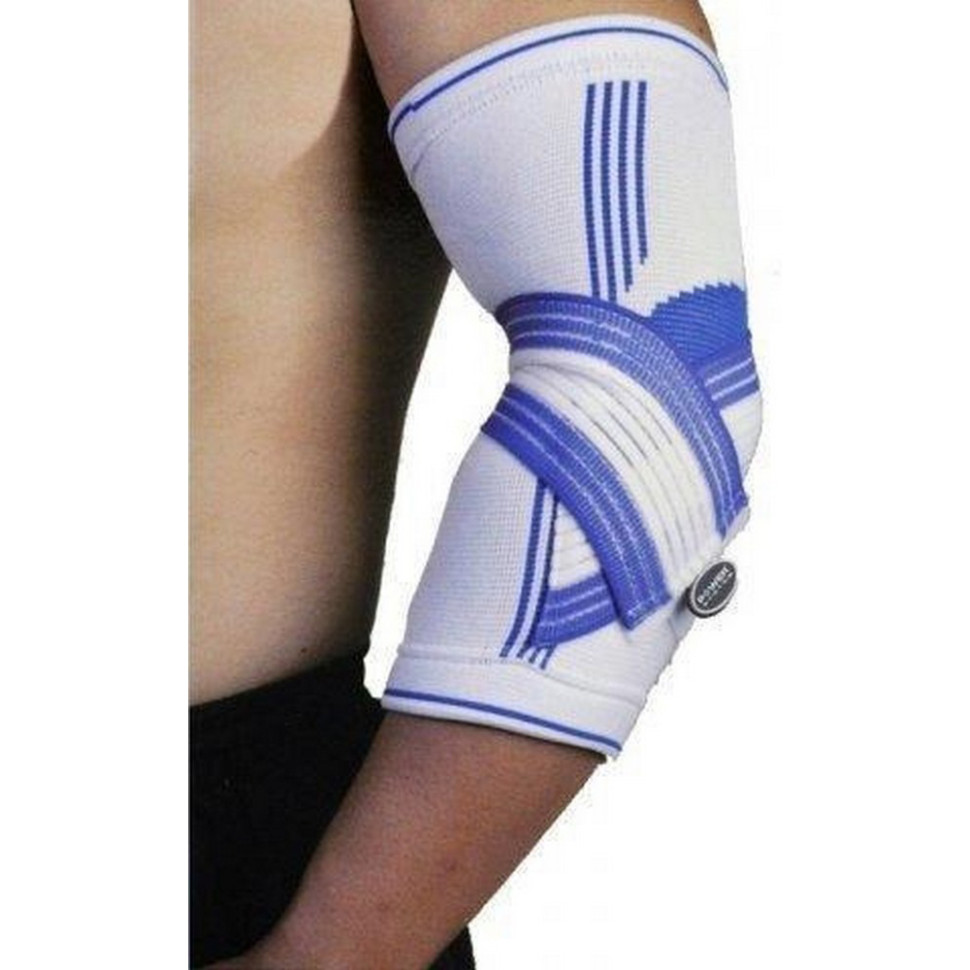 Налокотник Elbow Support Pro Power System PS-6007_L/XL_White-Blue, (1шт.), L/XL