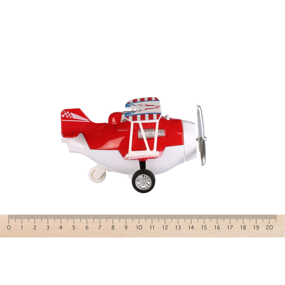 Самолет металический инерционный Same Toy Aircraft красный со светом и музыкой SY8012Ut-3