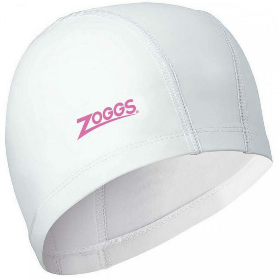 Шапочка для плавання Nylon-Spandex PU Coated Cap Zoggs 465034.WHPK, білий