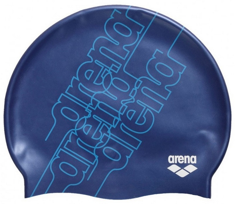 Шапка для плавания PRINT JR Arena 94171-231 синий, OSFM