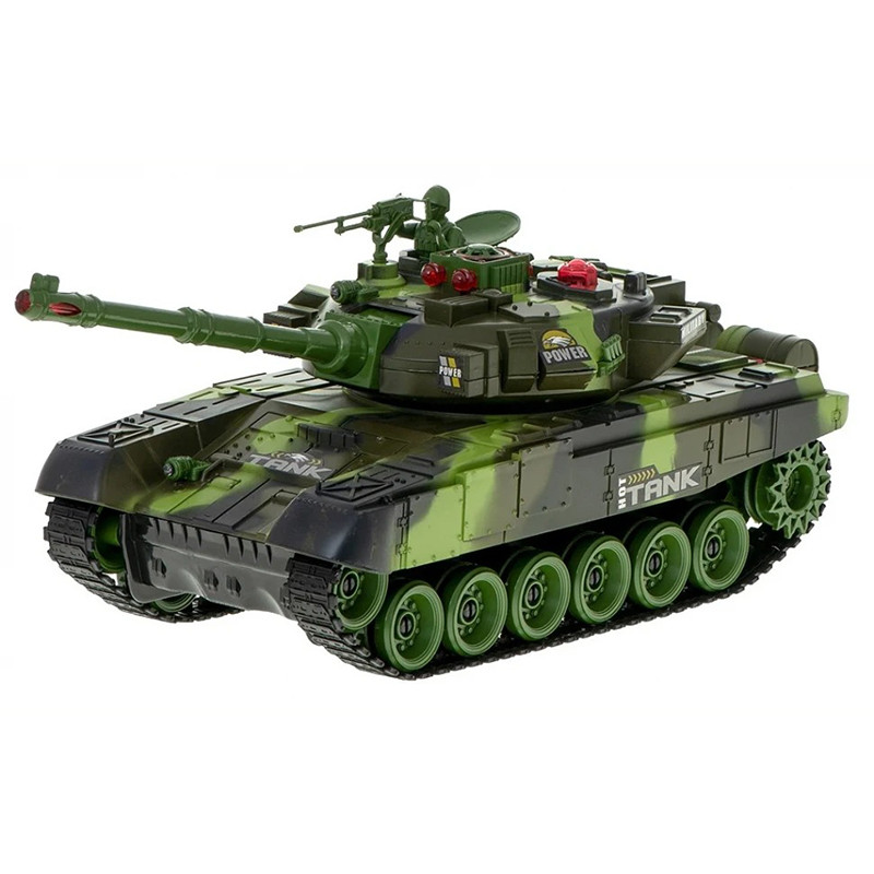 Танк на радиоуправлении Bambi 9995(Green) звук, свет, подвижная кабина