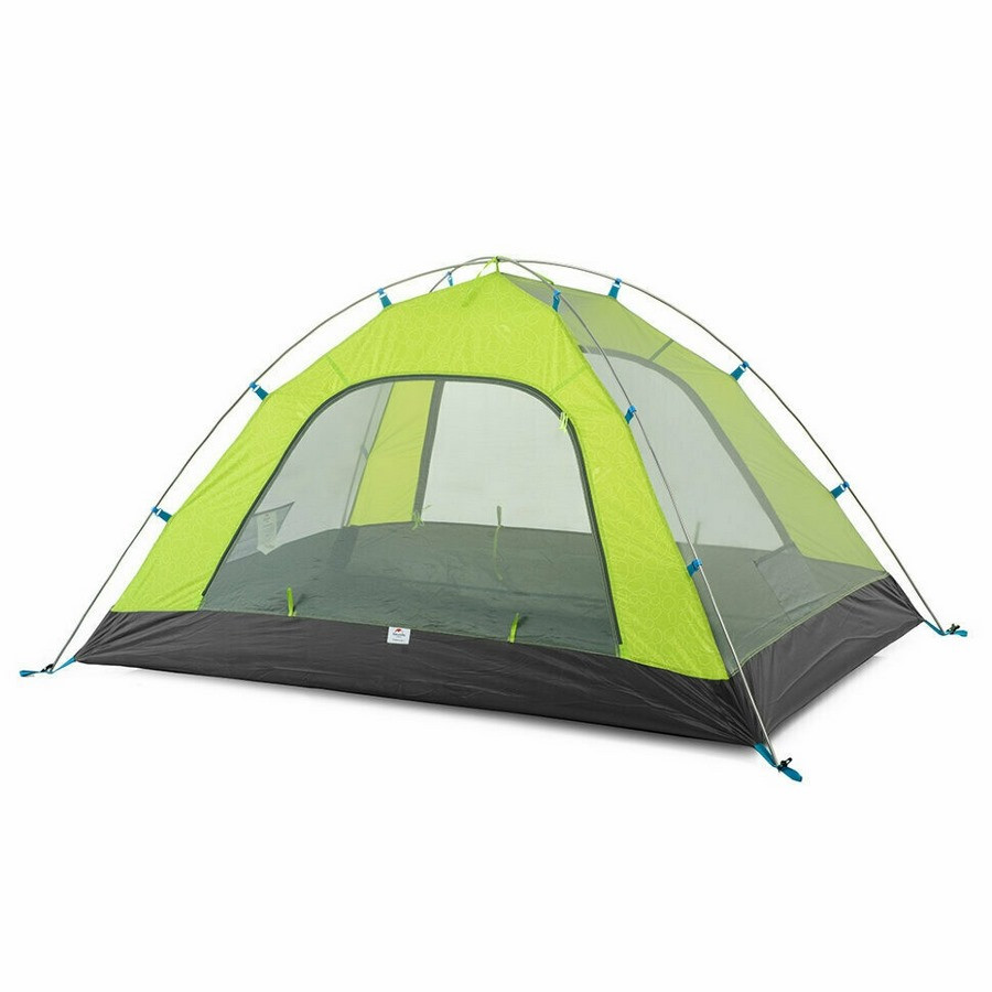 Палатка четырехместная P-Series NH18Z044-P Naturehike 6975641887959, 210T/65D, зеленая