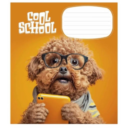 Тетрадь ученическая "Cool School" Школярик 012-3307L-5 в линию, 12 листов
