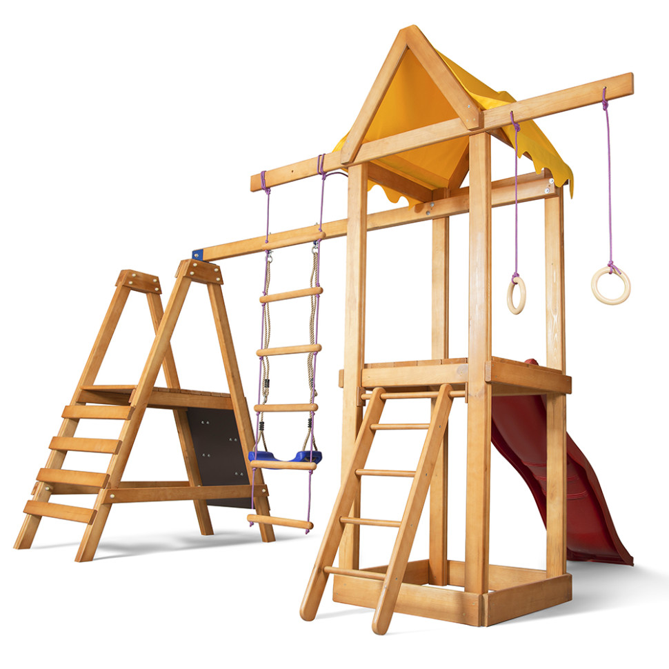 Детский игровой комплекс SportBaby Babyland-20 с веревочной лестницей и кольцами
