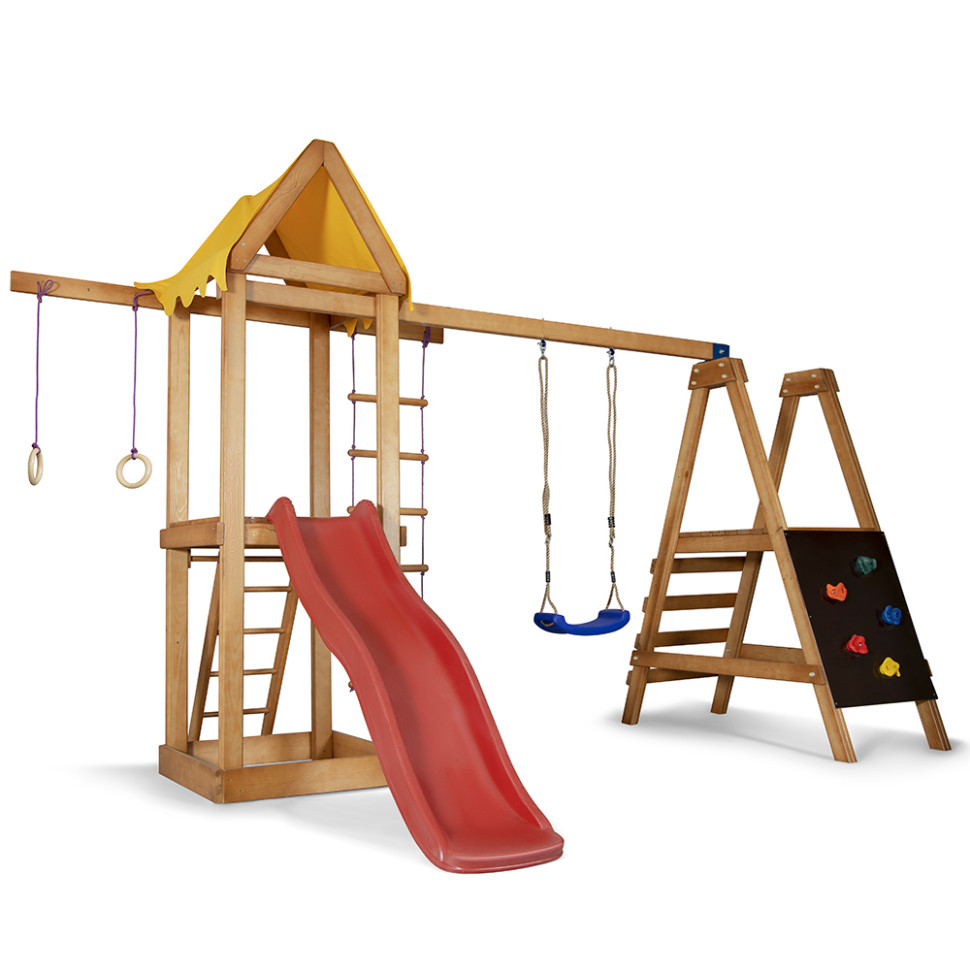 Детский игровой комплекс SportBaby Babyland-20 с веревочной лестницей и кольцами