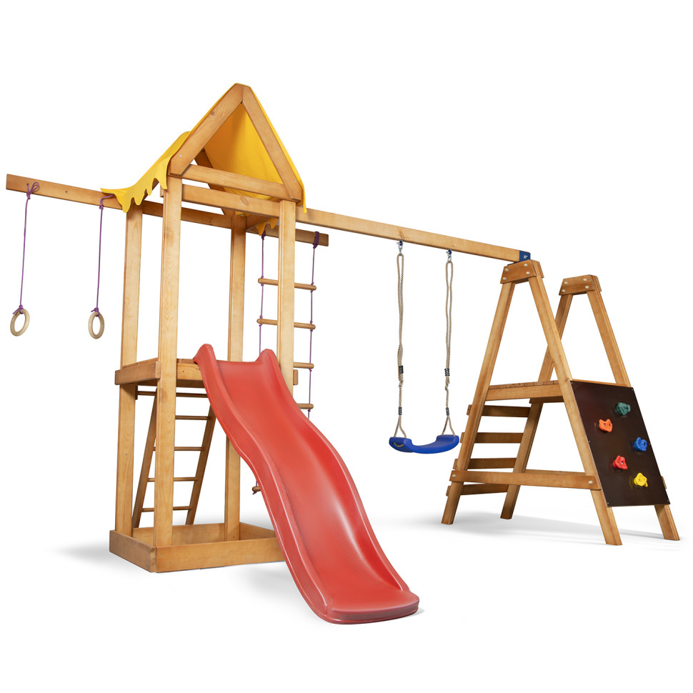Детский игровой комплекс SportBaby Babyland-20 с веревочной лестницей и кольцами