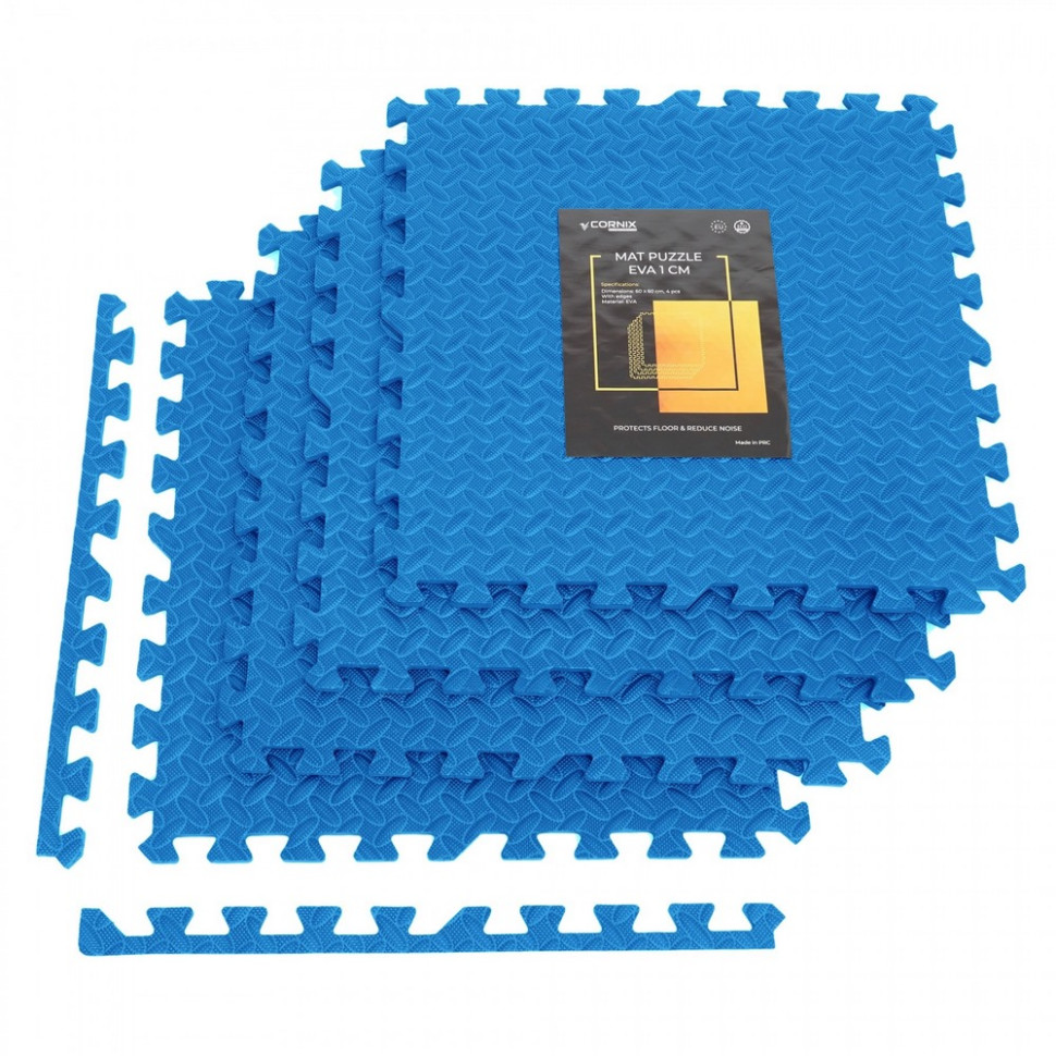 Мат-пазл (ластівчин хвіст) Mat Puzzle Cornix XR-0237 EVA 120 x 120 x 1 см, Blue