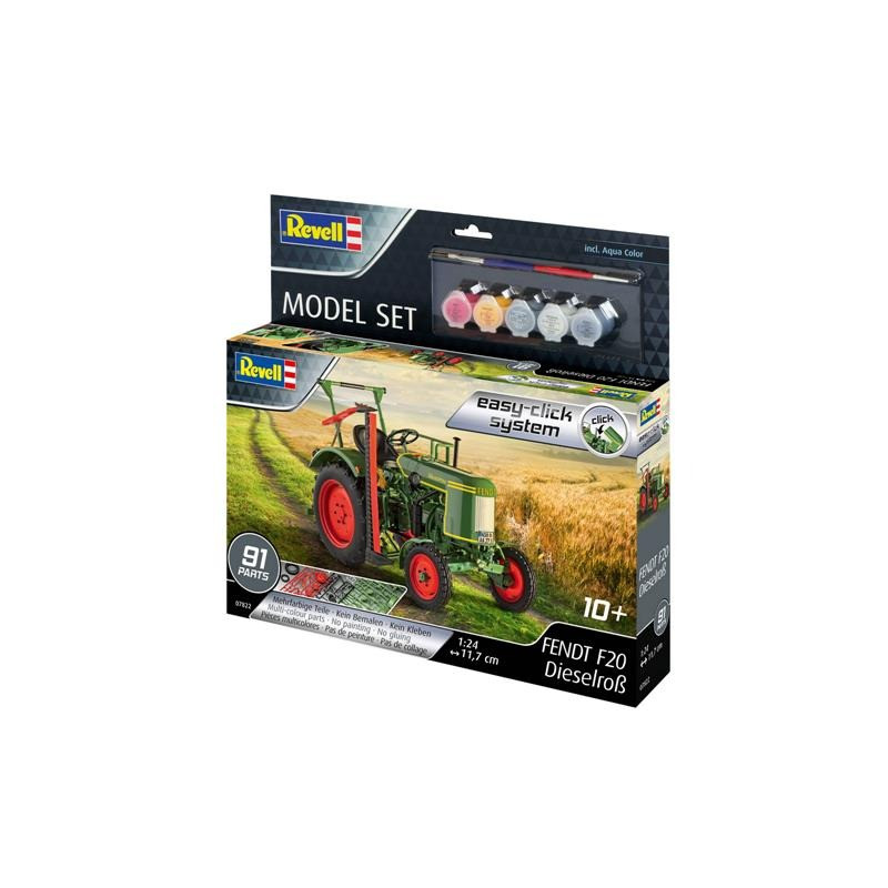 Сборная модель Трактор Fendt F20 «Dieselro?» Revell RVL-67822 уровень 2, масштаб 1:24