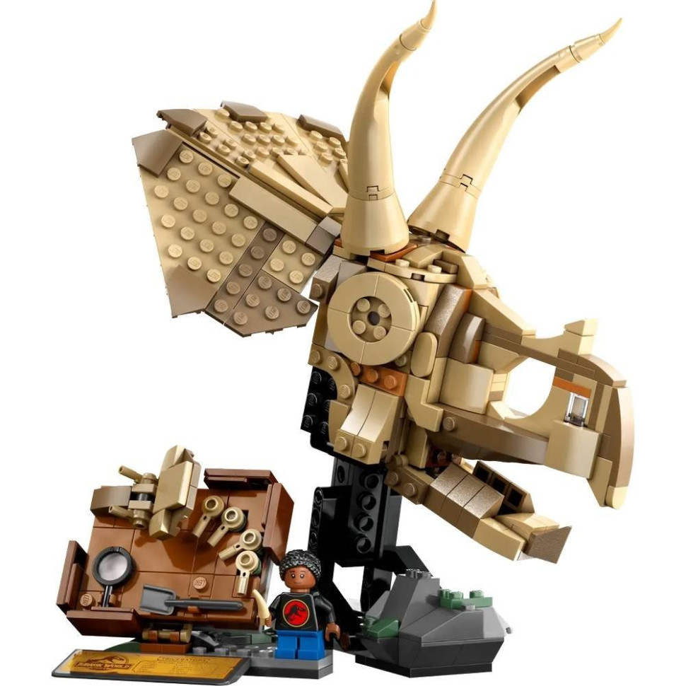 Конструктор Скам'янілості динозаврів: череп трицератопса LEGO 76969, 468 деталей
