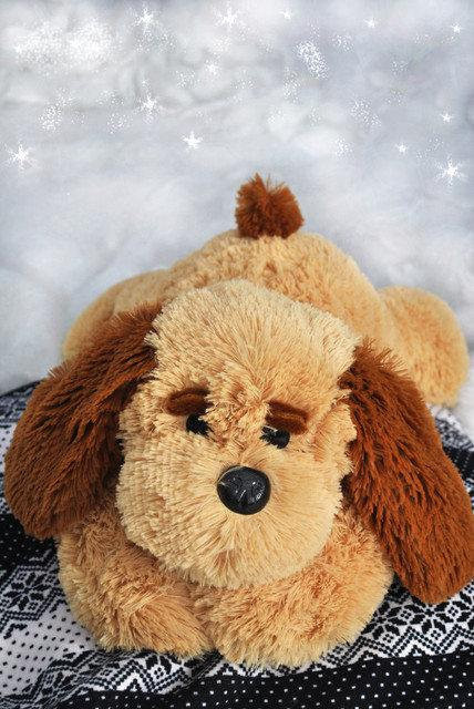 М'яка іграшка Alina Toys собака Тузик 65 см медовий 5784667ALN