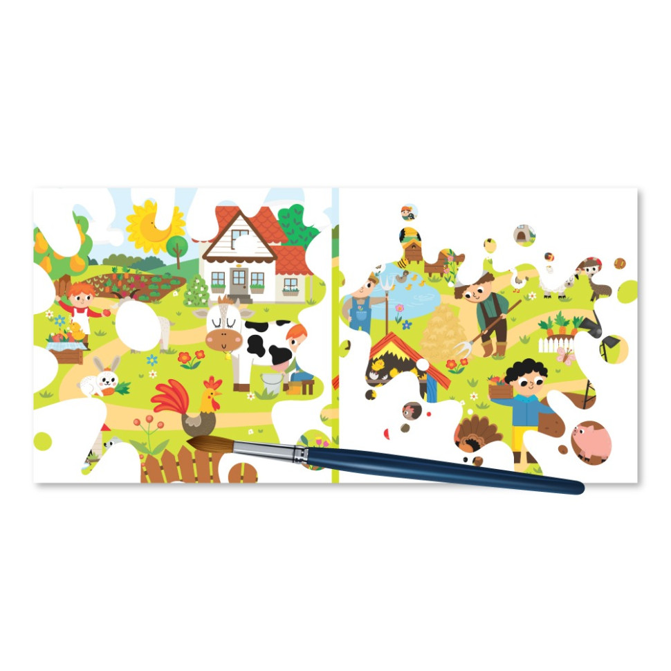 Дитяча книжечка водна розмальовка 