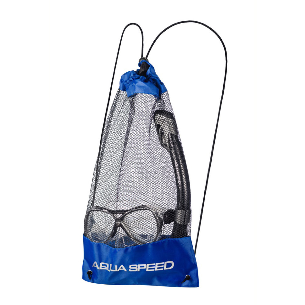 Набор маска и трубка MANUS + BORNEO Aqua Speed 606-07 черный, OSFM