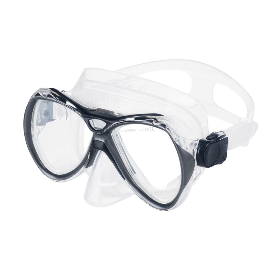 Набор маска и трубка MANUS + BORNEO Aqua Speed 606-07 черный, OSFM