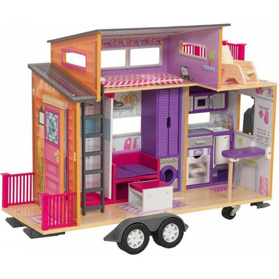 Кукольный домик прицеп Teeny House KidKraft 65948 с аксессуарами