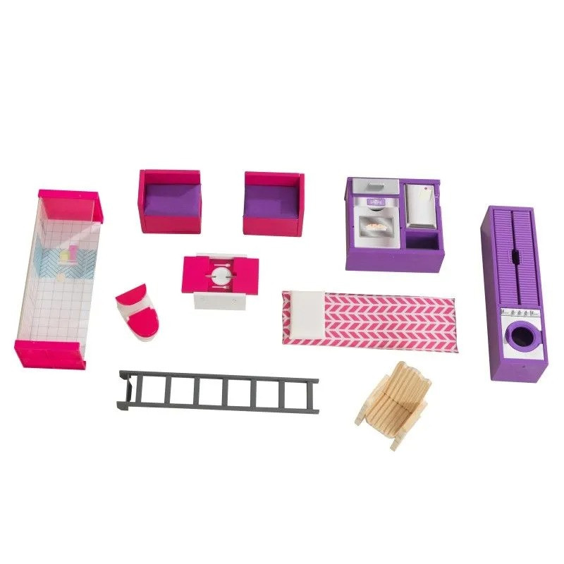 Кукольный домик прицеп Teeny House KidKraft 65948 с аксессуарами