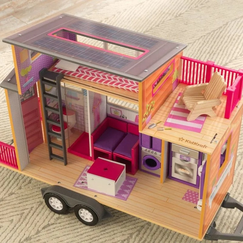 Кукольный домик прицеп Teeny House KidKraft 65948 с аксессуарами