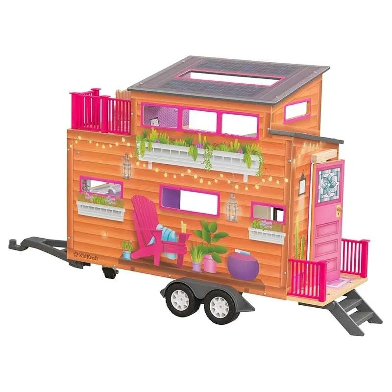 Кукольный домик прицеп Teeny House KidKraft 65948 с аксессуарами