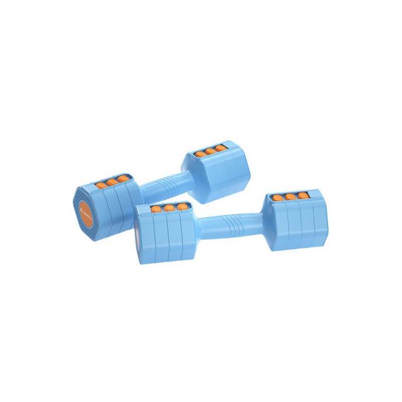 Регульований одноручний набір гантелей DuraBell inSPORTline 26322, 2 x 1 - 2,5 кг