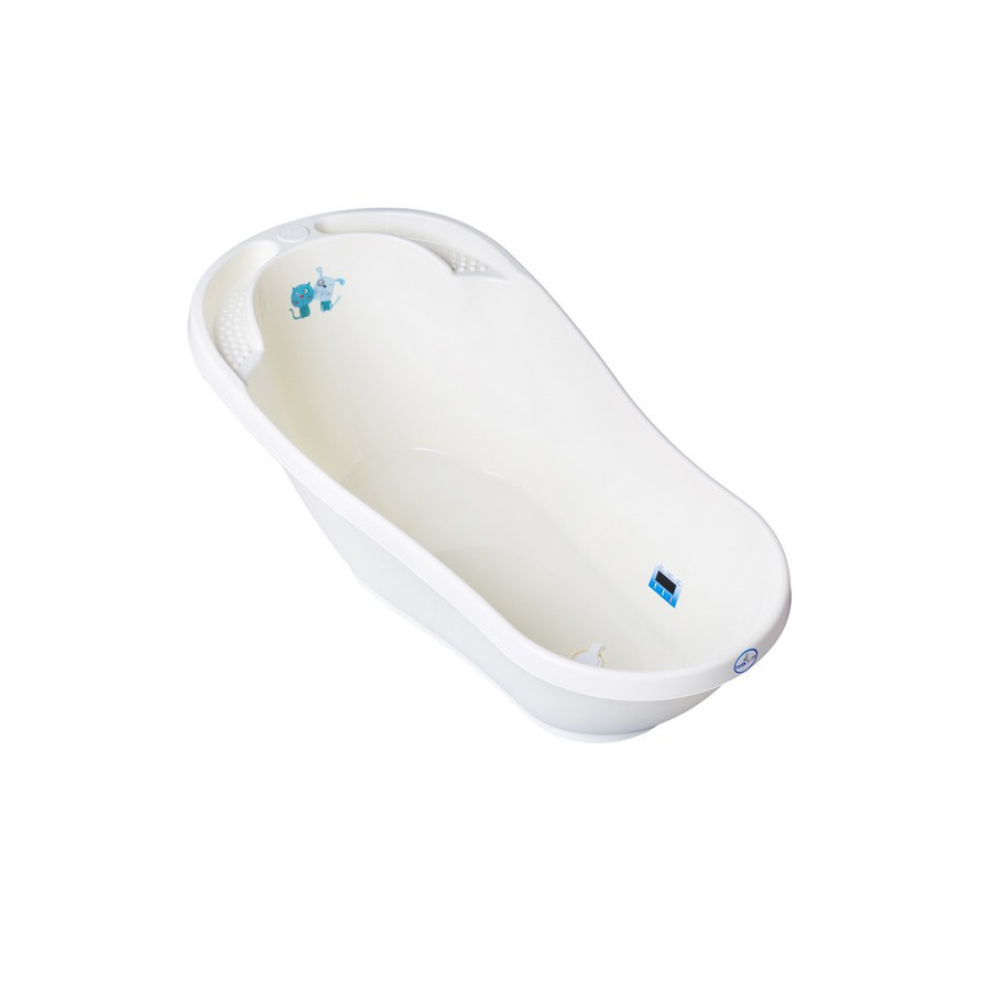 Ванночка дитяча «Кіт і пес» Tega Baby PK-011-102 зі зливом, світло-жовтий 92 см
