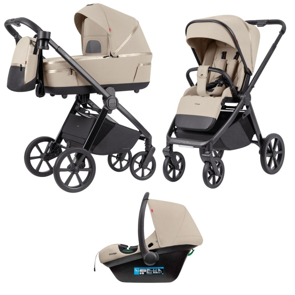 Коляска універсальна 3 в 1 Omega CRL-6545 CARRELLO CRL-6545 Solar Beige