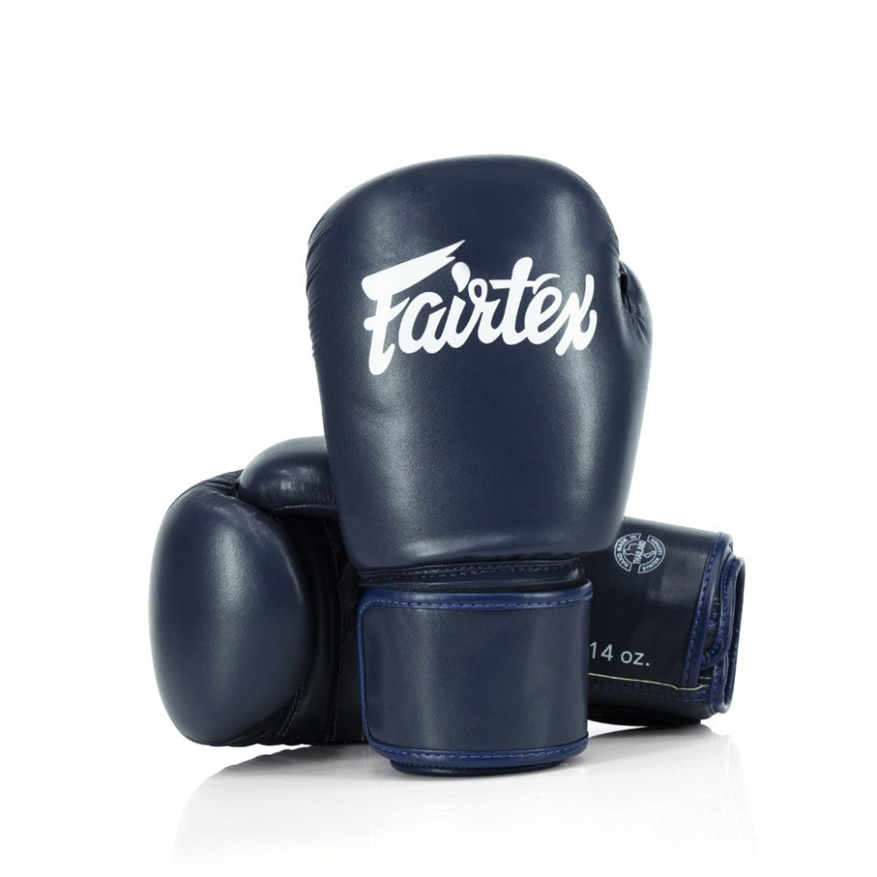 Боксерские перчатки BGV27 Fairtex BGV27_14oz_Blue 14 унций (бинты в комплекте)