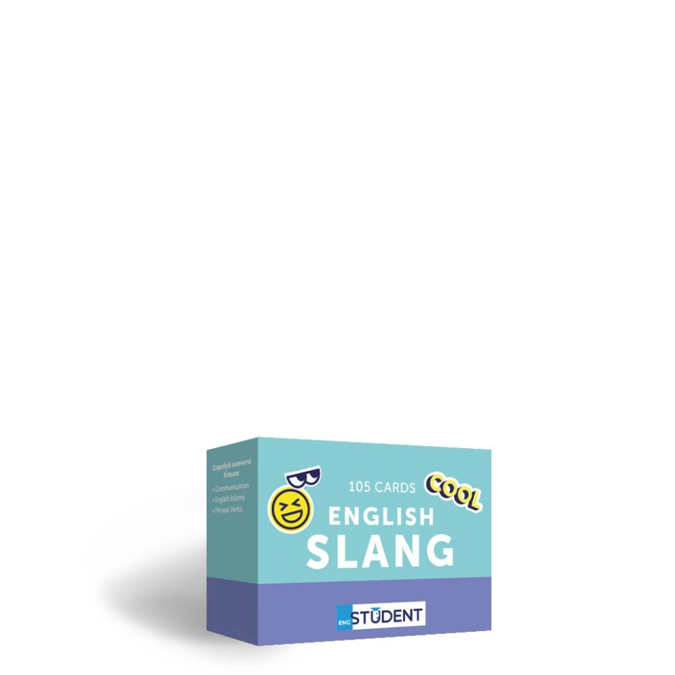 Картки для вивчення англійської мови ENGLISH SLANG English Student 591225953 англ-укр 105 карток
