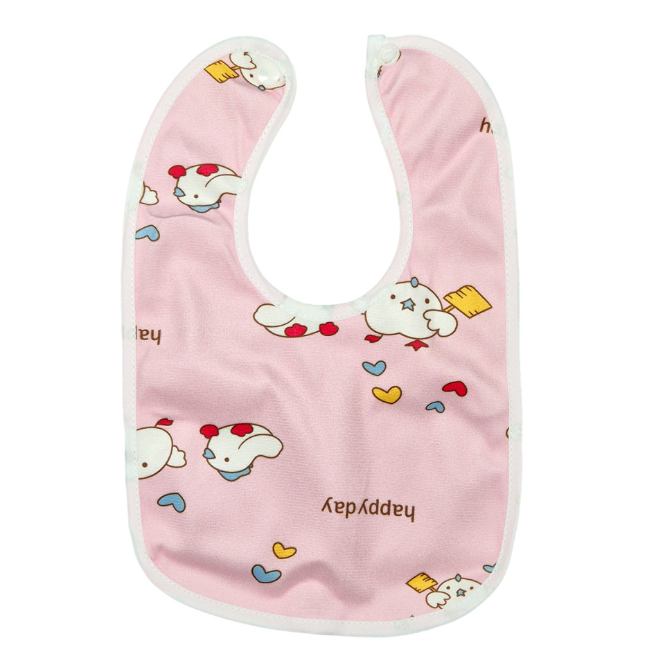 Детский тканевый слюнявчик Mega Zayka MGZ-0600-22 на кнопке