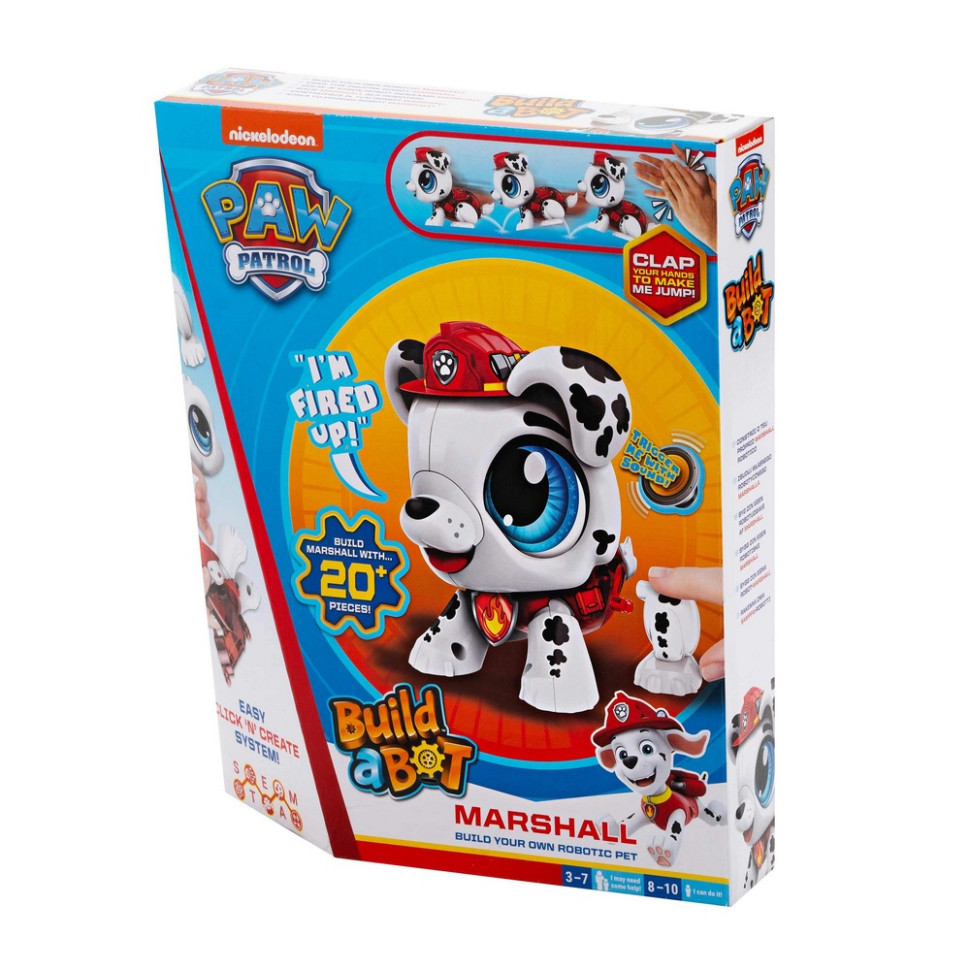 Интерактивная игрушка Paw Patrol Маршал Build a Bot 928554.006 красный