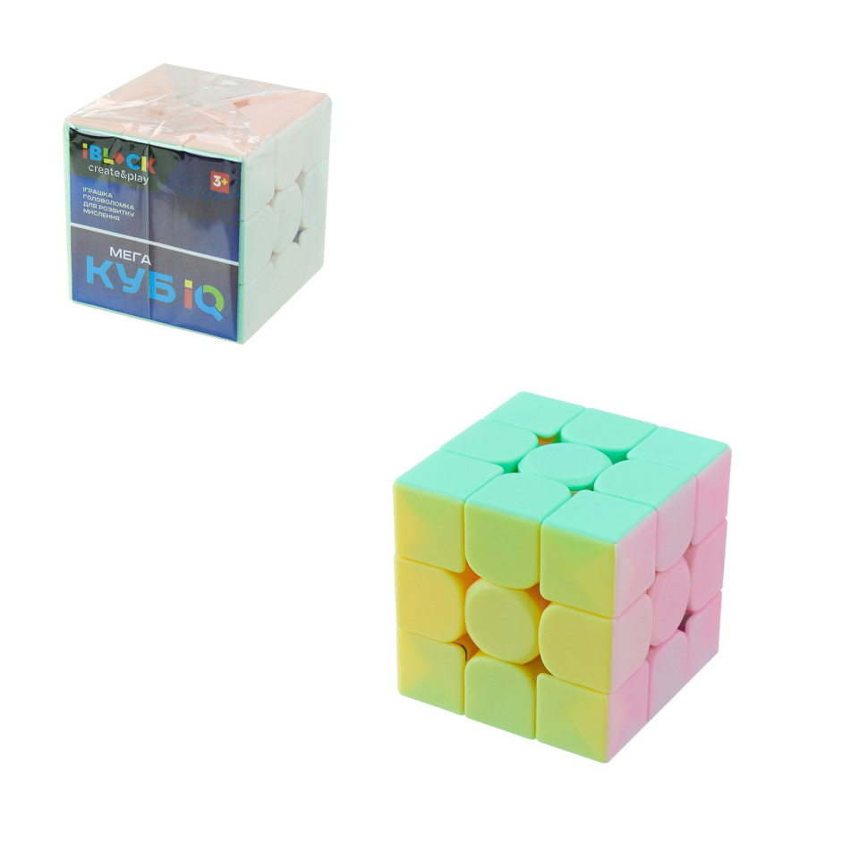 Головоломка Кубик Рубика Bambi PL-0610-03, 3 x 3 без наклеек
