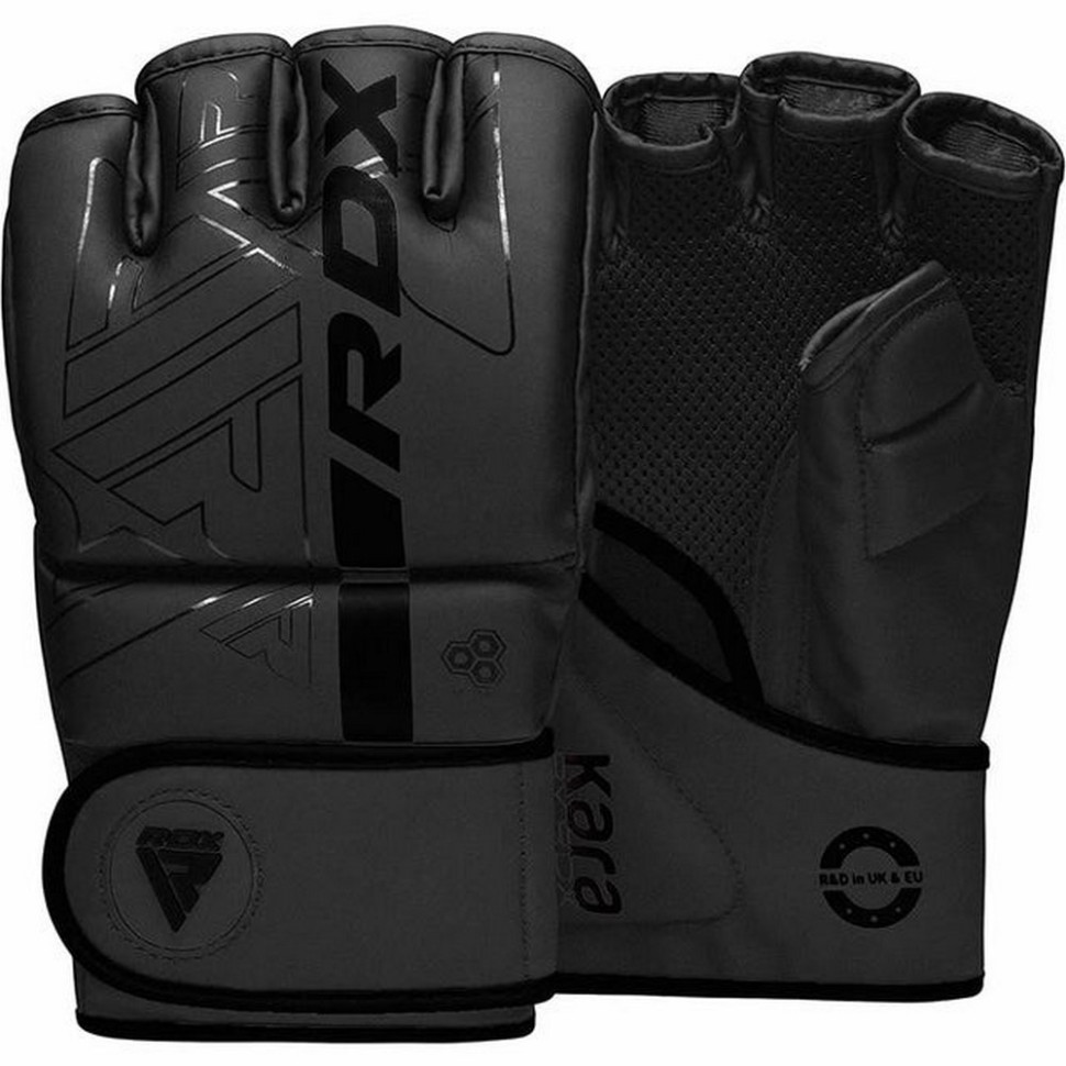 Рукавиці для ММА F6 KARA Matte RDX Inc Limited GGR-F6MB-XL, Black, XL (капа у комплекті)