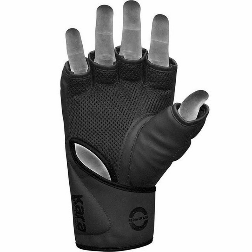 Рукавиці для ММА F6 KARA Matte RDX Inc Limited GGR-F6MB-XL, Black, XL (капа у комплекті)