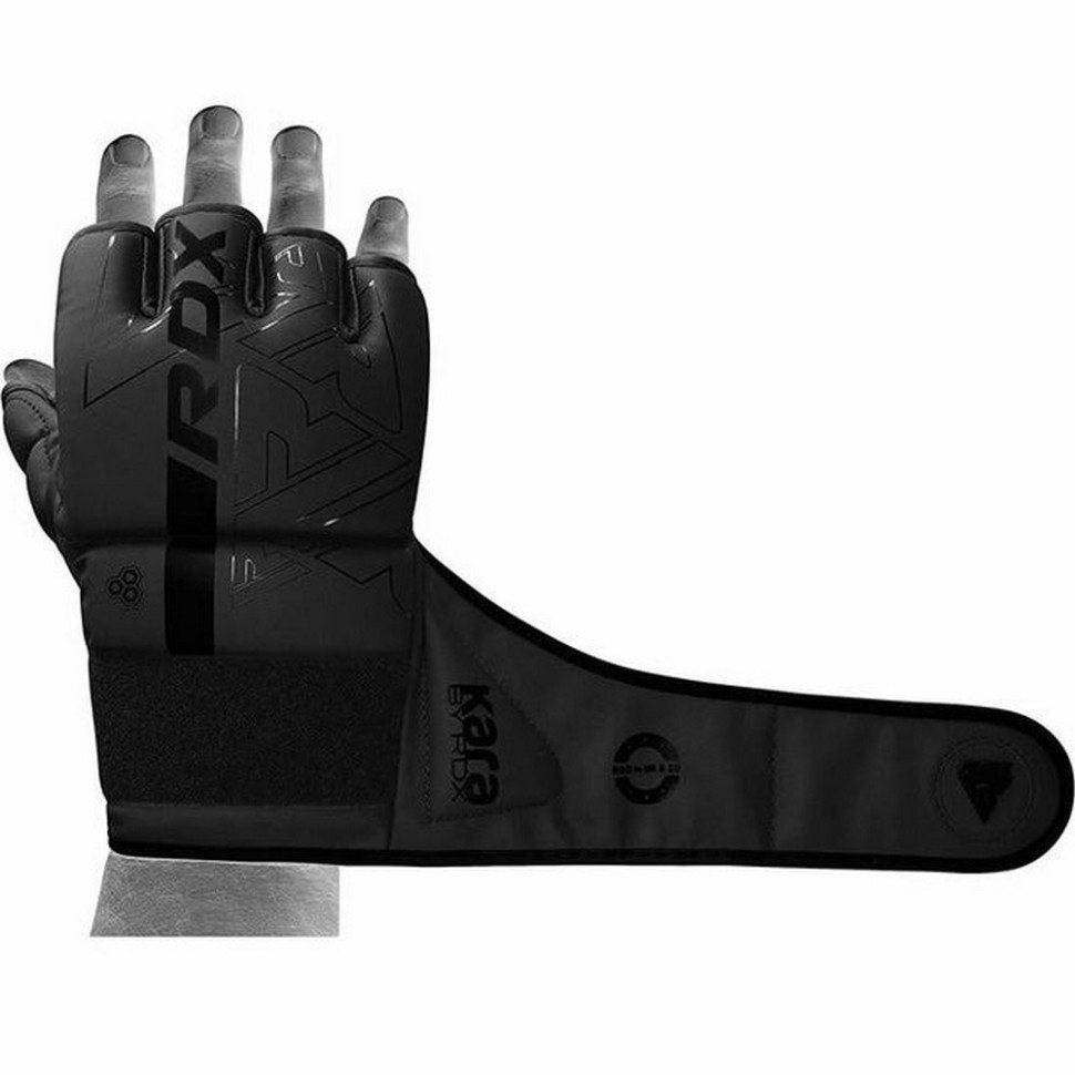 Рукавиці для ММА F6 KARA Matte RDX Inc Limited GGR-F6MB-XL, Black, XL (капа у комплекті)
