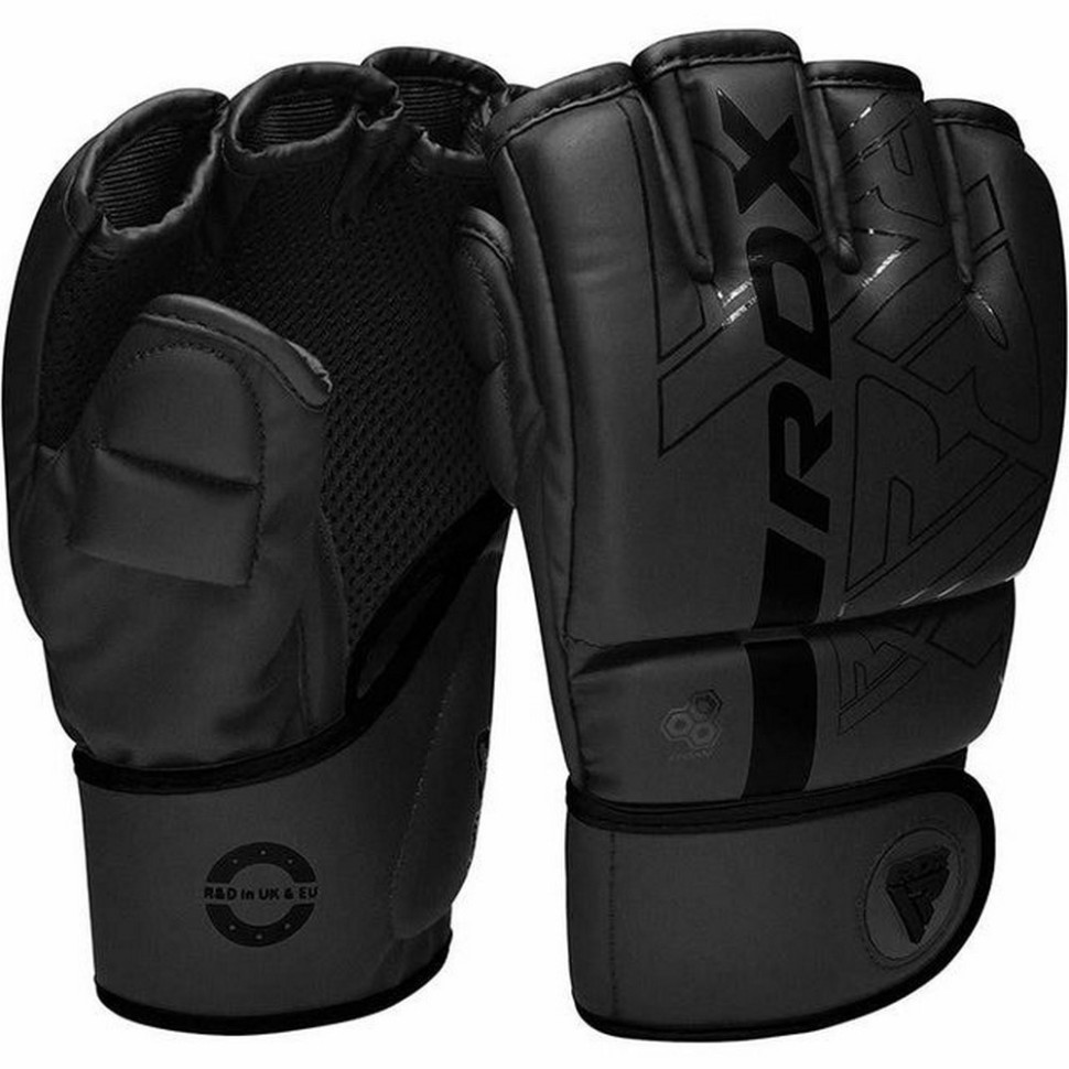 Рукавиці для ММА F6 KARA Matte RDX Inc Limited GGR-F6MB-XL, Black, XL (капа у комплекті)