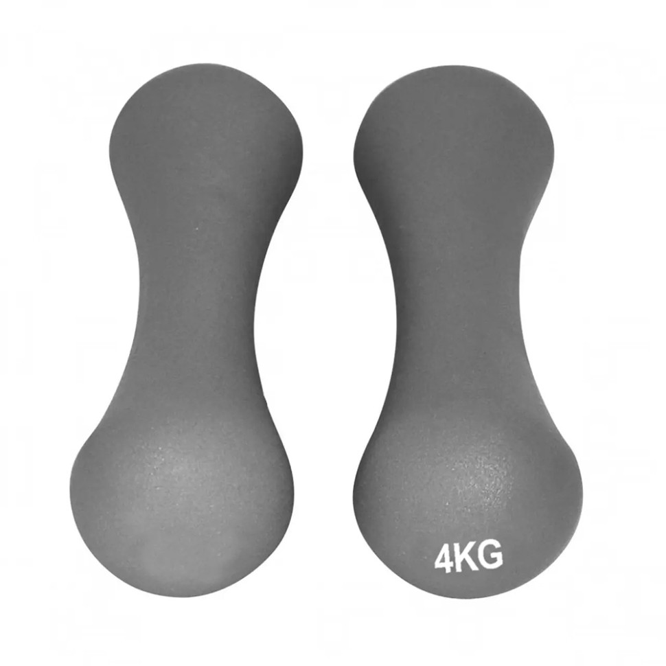 Гантели неопреновые Spartacus PowerPlay PP_4126_4kg_2in, 2*4 кг Серые 2 шт