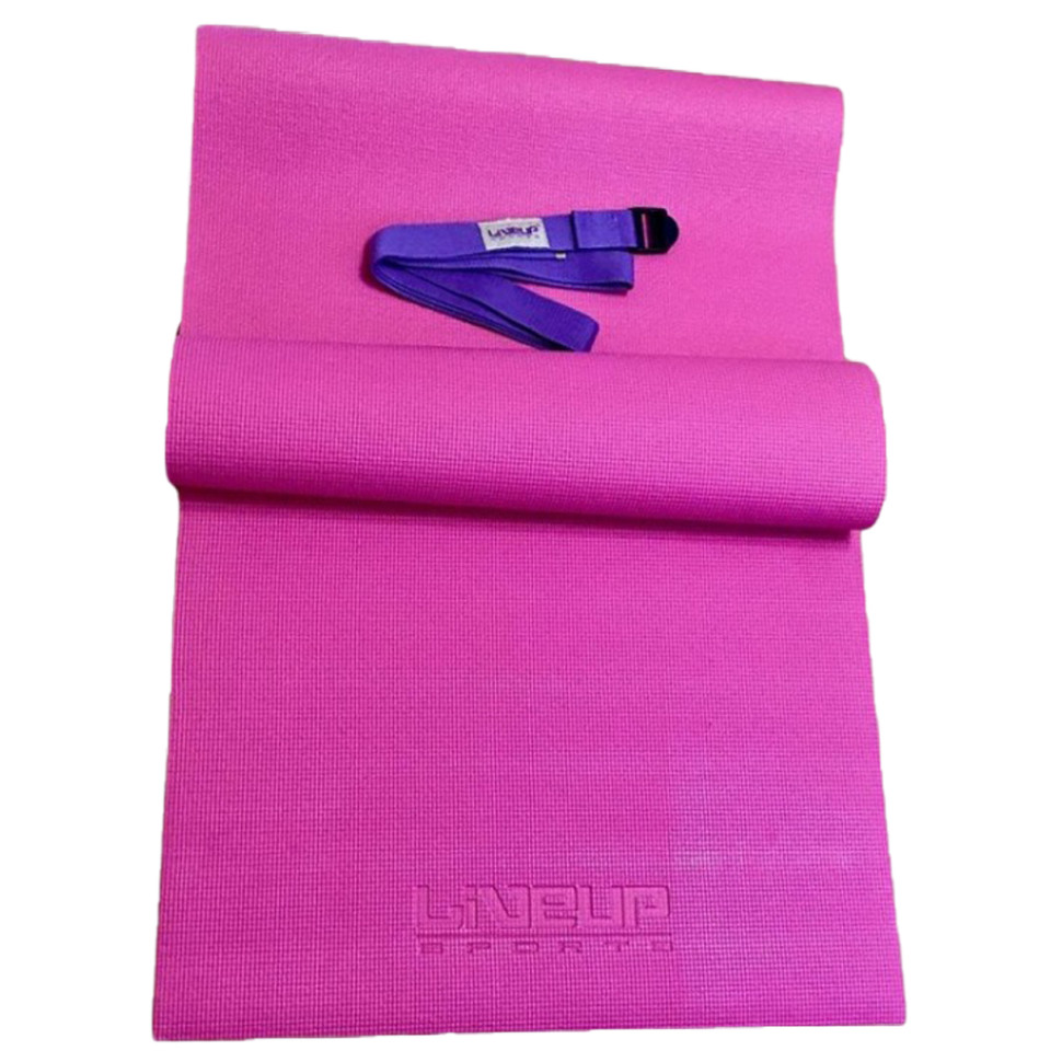 Комплект коврик и ремень для йоги YOGA MAT + BELT LiveUp LS3231-04p-Combo 173 x 61 x 0.4 см