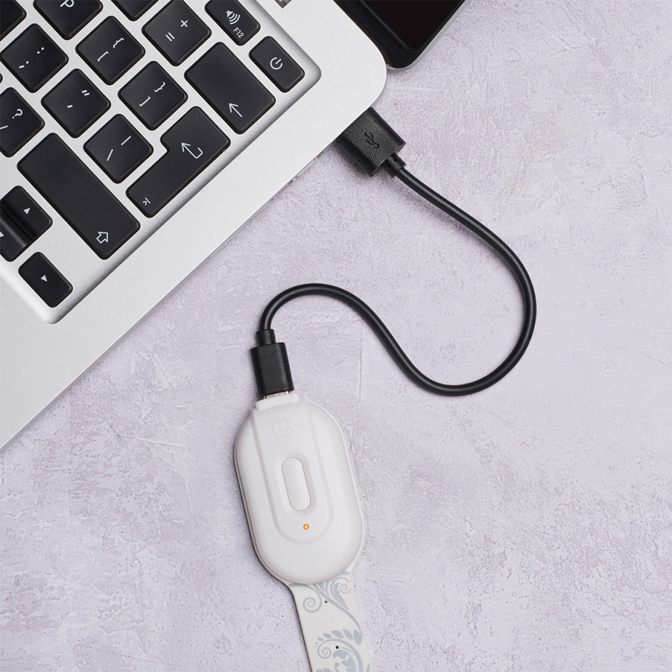 Закладка-фонарик БЕЛЫЕ ЦВЕТЫ Flexilight FLRWF Rechargeable на аккумуляторе