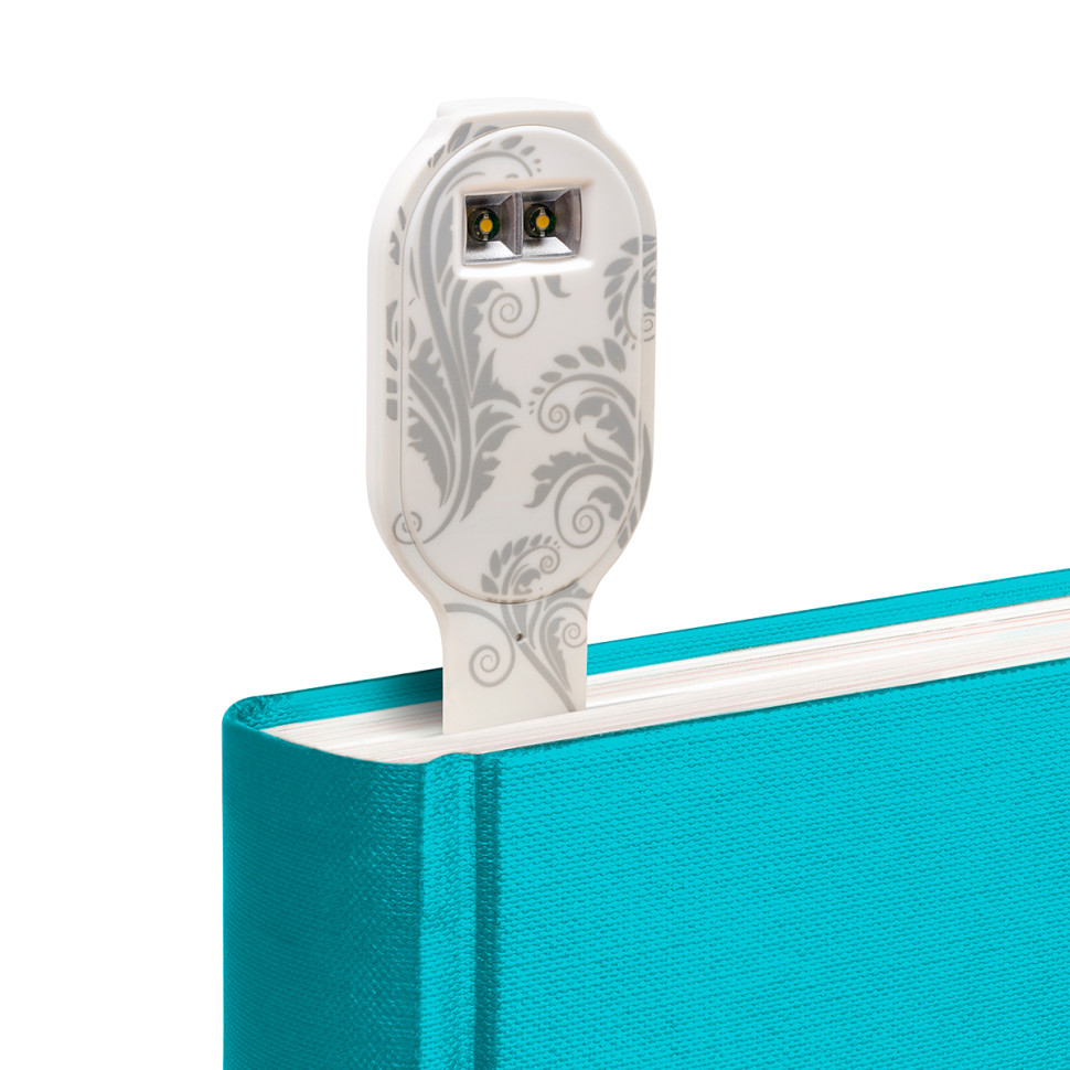 Закладка-фонарик БЕЛЫЕ ЦВЕТЫ Flexilight FLRWF Rechargeable на аккумуляторе