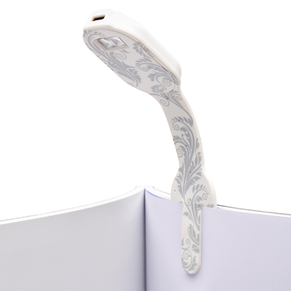 Закладка-фонарик БЕЛЫЕ ЦВЕТЫ Flexilight FLRWF Rechargeable на аккумуляторе