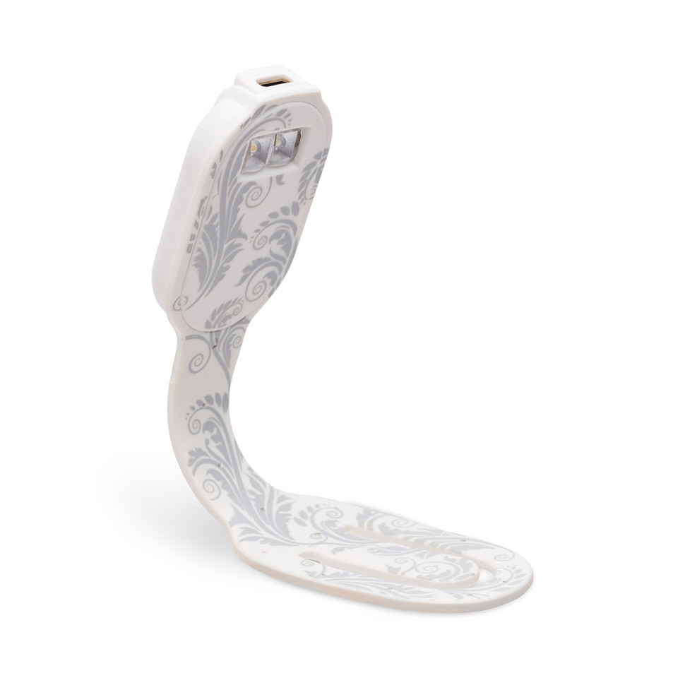 Закладка-фонарик БЕЛЫЕ ЦВЕТЫ Flexilight FLRWF Rechargeable на аккумуляторе