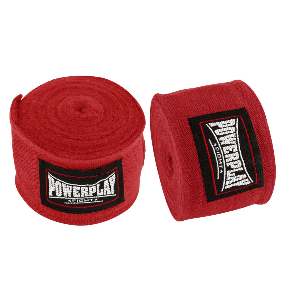Бинти для боксу PowerPlay PP_3046_4m_Red, Червоні (4м)