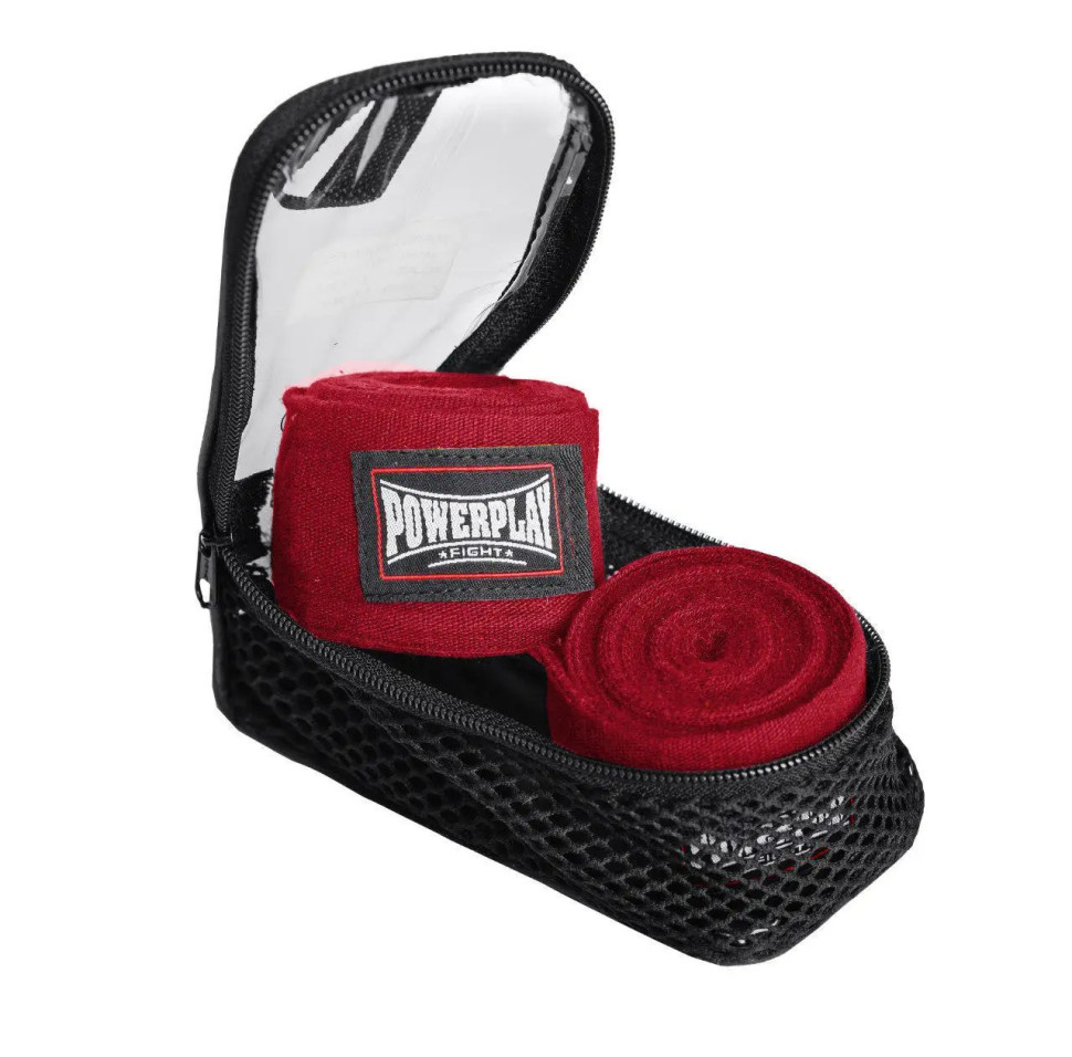 Бинти для боксу PowerPlay PP_3046_4m_Red, Червоні (4м)